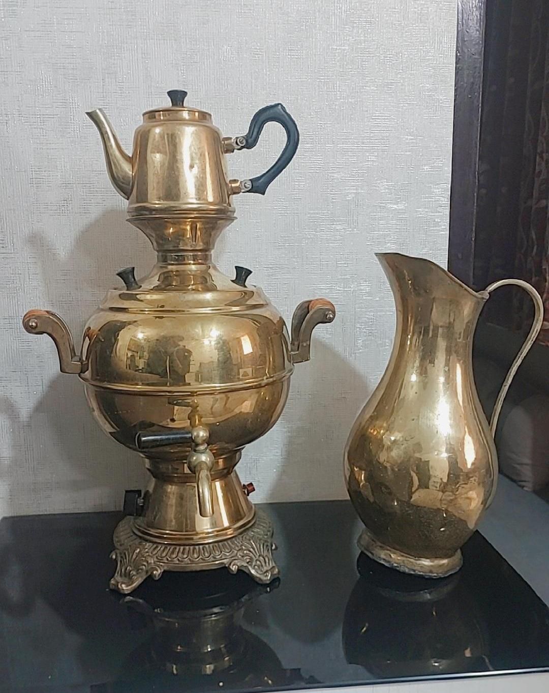 سماور برقی برنجی|سماور، چای‌ساز، قهوه‌ساز|سبزوار, علمدار|دیوار