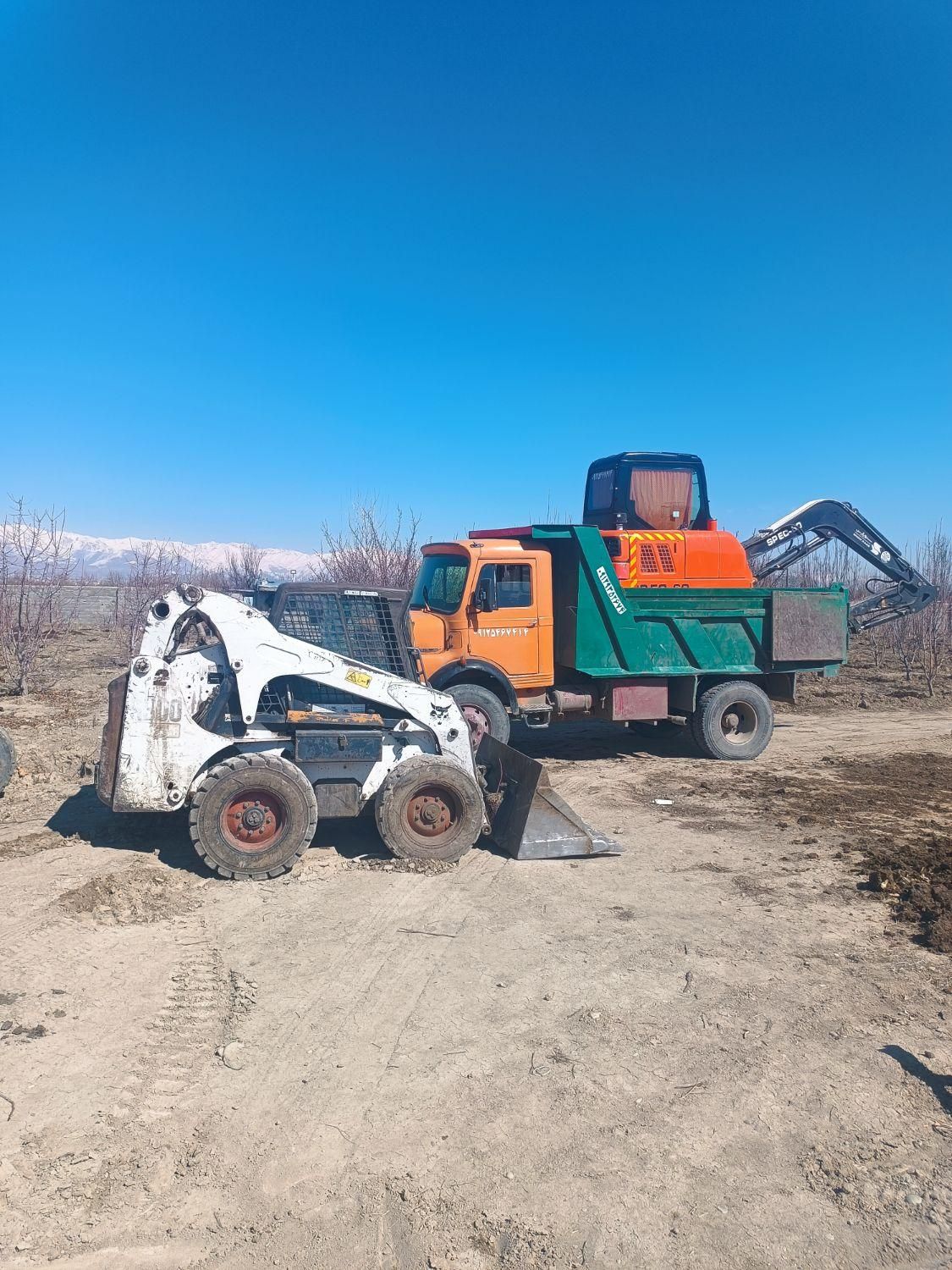 اجاره بابکت مینی بیل خاور  حمل نخاله لودر کامیون|خدمات حمل و نقل|کرج, کمال‌شهر|دیوار