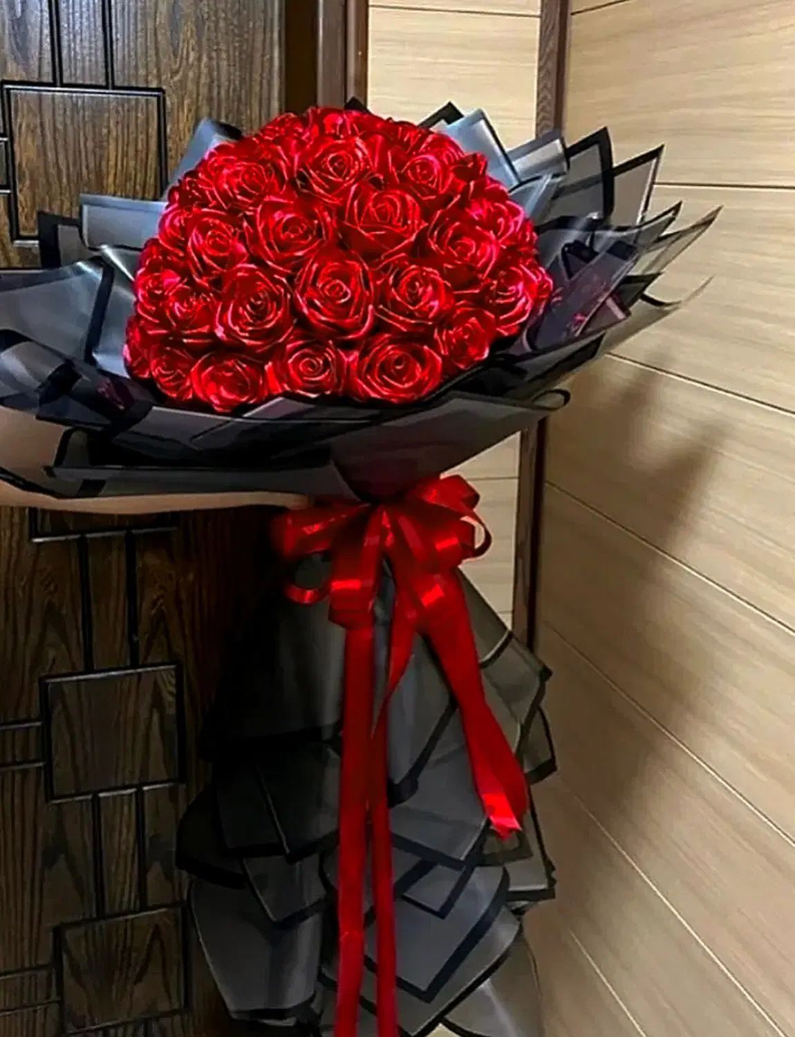 سفارش گل روبانی/بوکت پروانه هدیه ای خراب نشدنی|گل مصنوعی|رشت, چمارسرا|دیوار