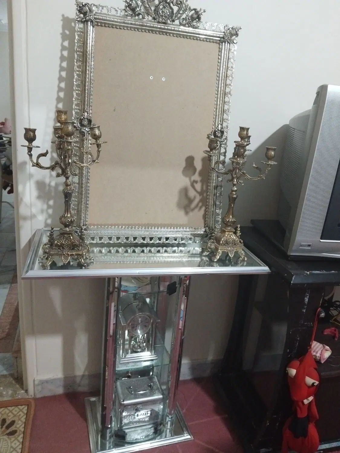 اینه وشمعدان|صنایع دستی و سایر لوازم تزئینی|کرج, برغان|دیوار