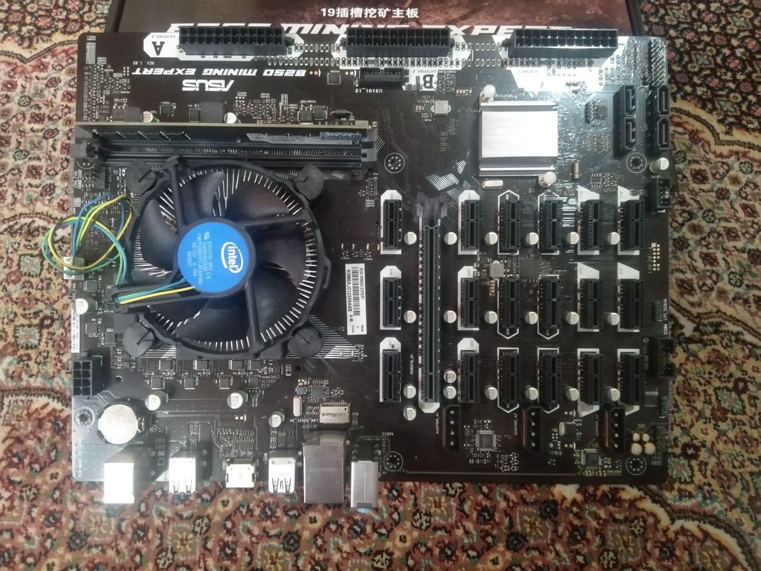 مادربرد b250 همراه با cpu و رم 4 گیگ ddr4|قطعات و لوازم جانبی رایانه|تبریز, |دیوار