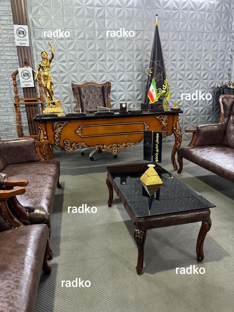 مبلمان اداری نیم ست کلاسیک مدل کویین کد۱۱۴|دفتر کار|تهران, یافت آباد جنوبی|دیوار
