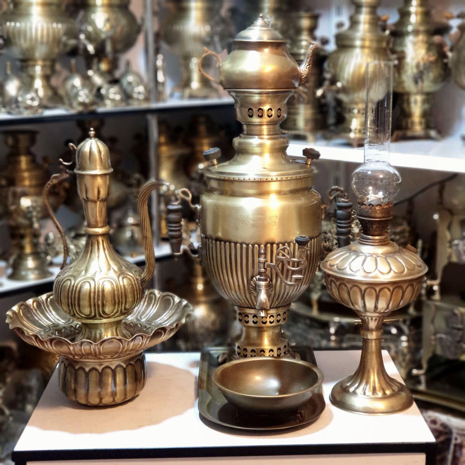 jaafg سماور گازی مسی ذغالی برنجی زغالی برقی|سماور، چای‌ساز، قهوه‌ساز|اصفهان, دستگرده|دیوار