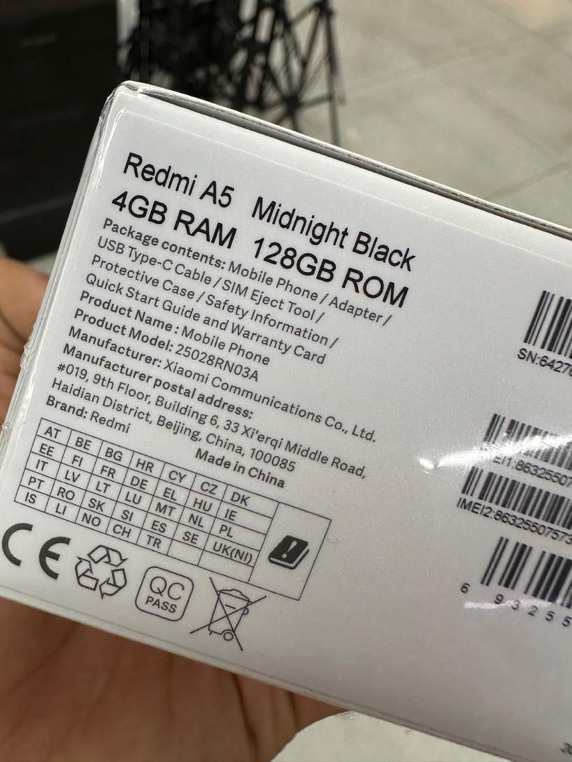 Redmi A5 نات‌اکتیو آکبند شرکتی|موبایل|کرج, اصفهانی‌ها|دیوار