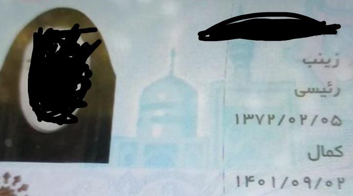 کارت ملی گم کرده ام بنام زینب رئیس|اشیا|دزفول, |دیوار