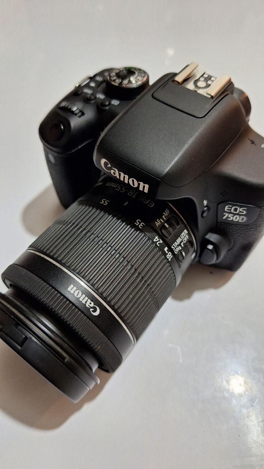 دوربین عکاسی و فیلمبرداری canon 750d|دوربین عکاسی و فیلم‌برداری|تهران, آجودانیه|دیوار