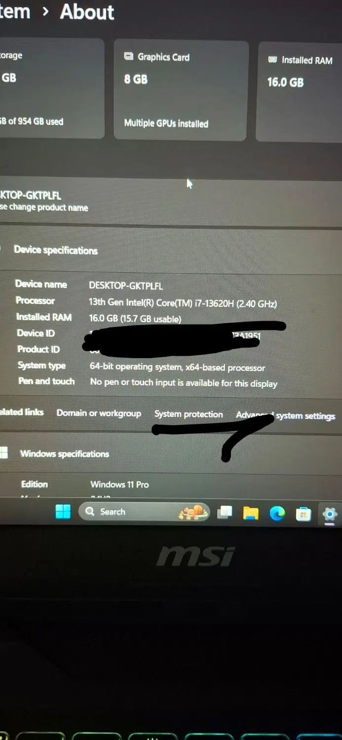 msi 4060 لپ تاپ گیمینگ|رایانه همراه|تهران, مروارید شهر|دیوار