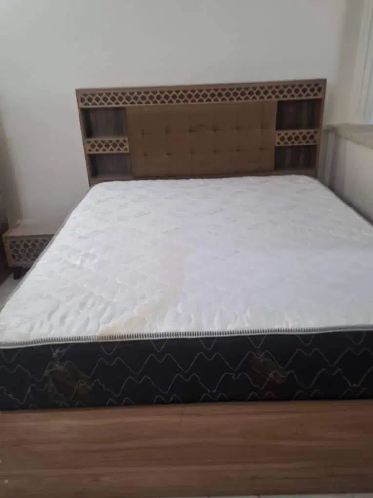 فروش 2 عدد تخت خواب دو نفره با پاتختی و دراور|تخت و سرویس خواب|تهران, حافظیه|دیوار