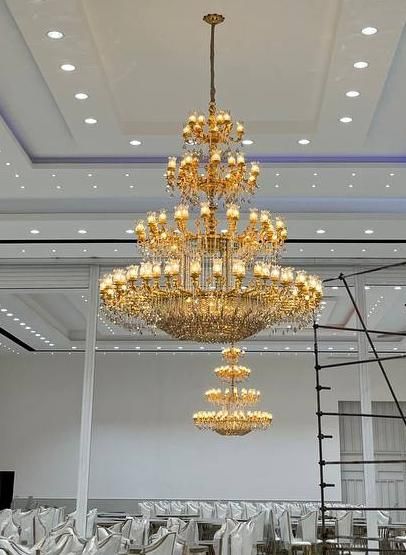 انواع لوستر طبقاتی و کوچک به قیمت کارخانه|لوستر و چراغ آویز|کاشان, دانش|دیوار