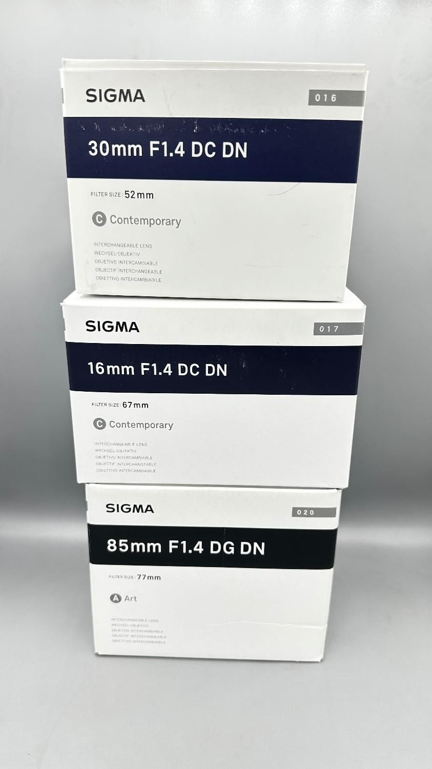 لنز سیگما مانت سونی 85mm 16mm 30mm|دوربین عکاسی و فیلمبرداری|شیراز, سینما سعدی|دیوار