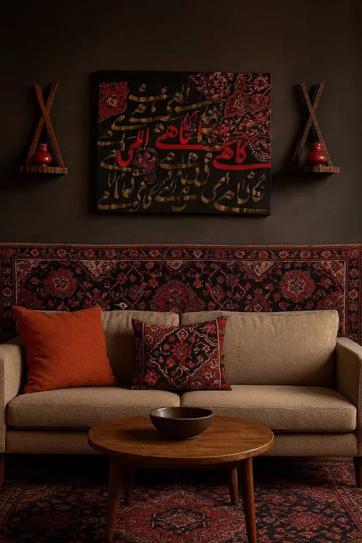 تابلو کالیگرافی فرش دستباف|تابلو فرش|تهران, پونک|دیوار