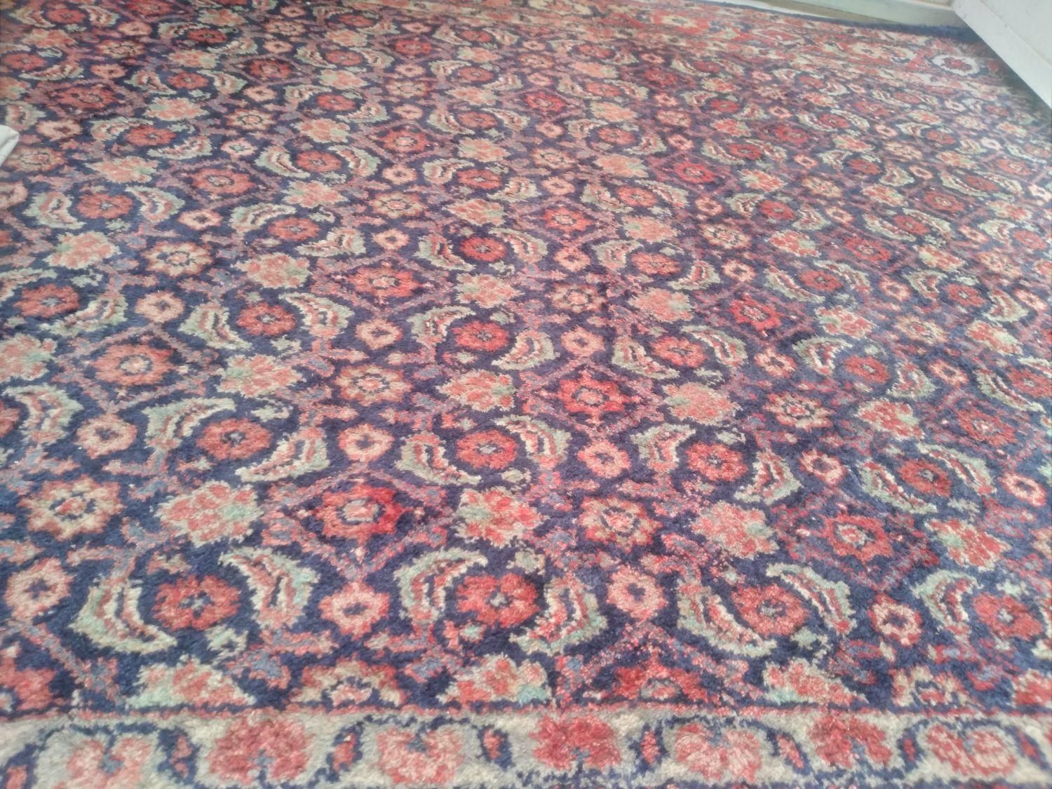 فرش دستباف قدیمی بسیار سالم|فرش|خرم‌آباد, |دیوار