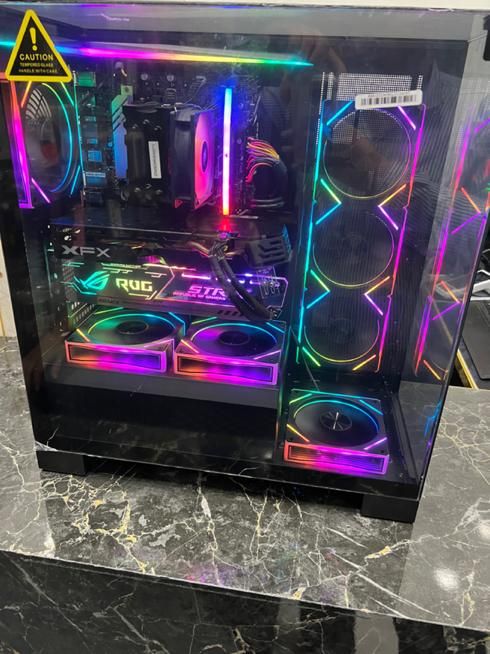 کیس گیمینگ اکواریومیCPU I 5 12400F RAM 16RGBRX580|رایانه رومیزی|بوشهر, |دیوار