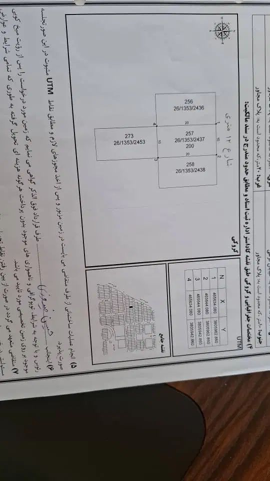 زمین چهار وسه فرزندی  با پروانه   سند شش دانگ|فروش زمین و ملک کلنگی|قم, پردیسان|دیوار