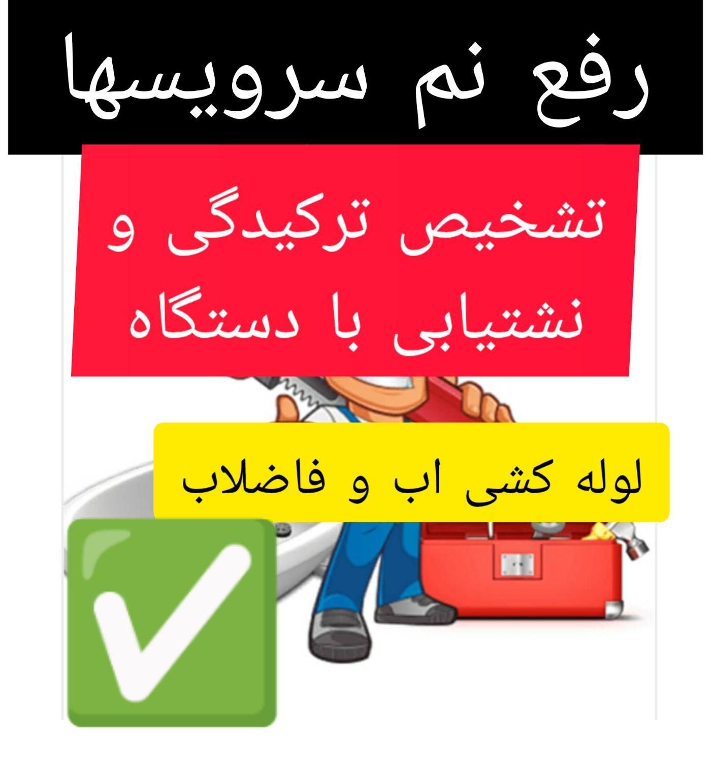 نشت یابی تشخیص ترکیدگی لوله کشی رفع نم بنایی|خدمات پیشه و مهارت|تهران, فلاح|دیوار