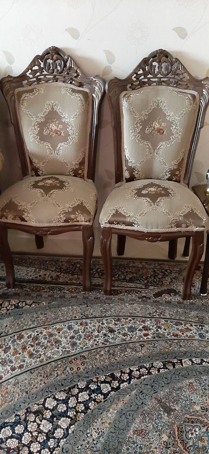 یک دست مبلمان استیل ۹نفره دو رو منبع کاری شده‌|مبلمان خانگی و میز عسلی|اشتهارد, |دیوار