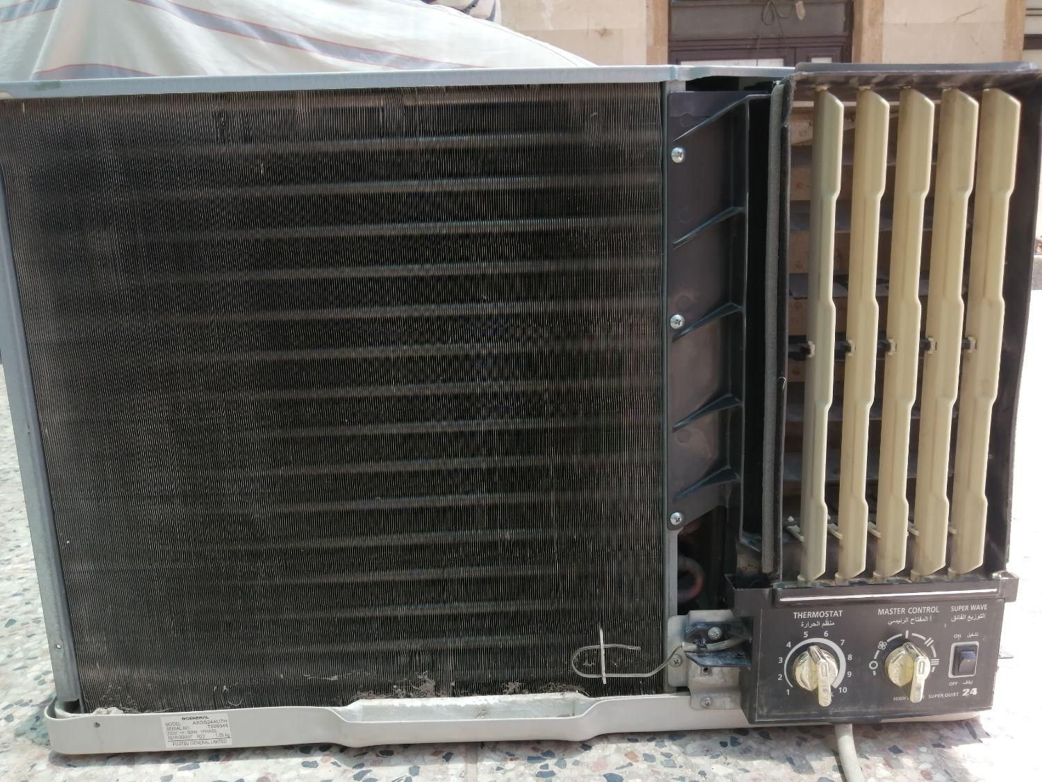 کولر گازی پنجره ای24000 جنرال اصل|کولر گازی و فن‌کوئل|شیراز, میانرود|دیوار