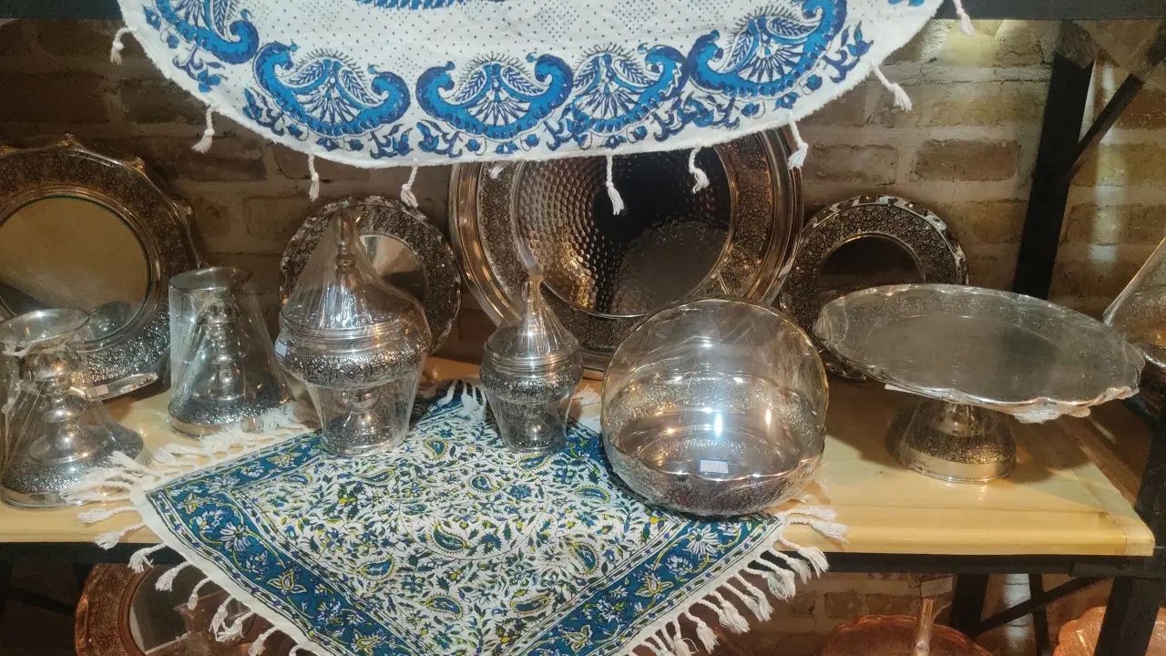 حراج واقعی ظروف مس دیبای زنجان|ظروف سرو و پذیرایی|مشهد, استاد یوسفی (شهرک غرب)|دیوار