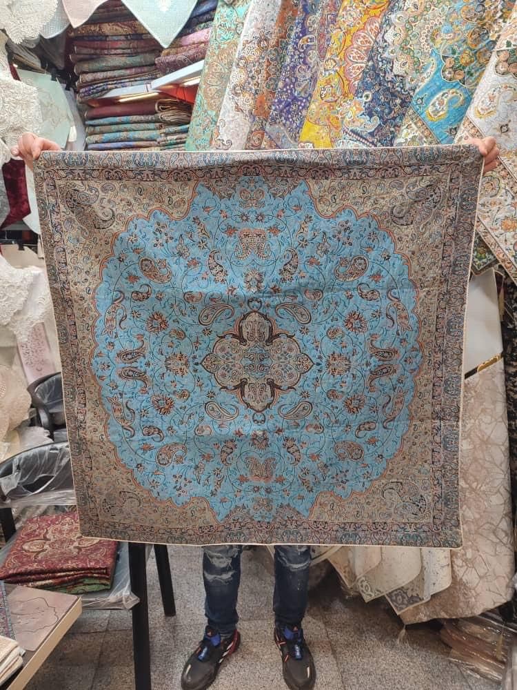 رومیزی مربع ترمه ۱متر در ۱متر عمده وتک|پرده، رانر، رومیزی|تهران, بازار|دیوار