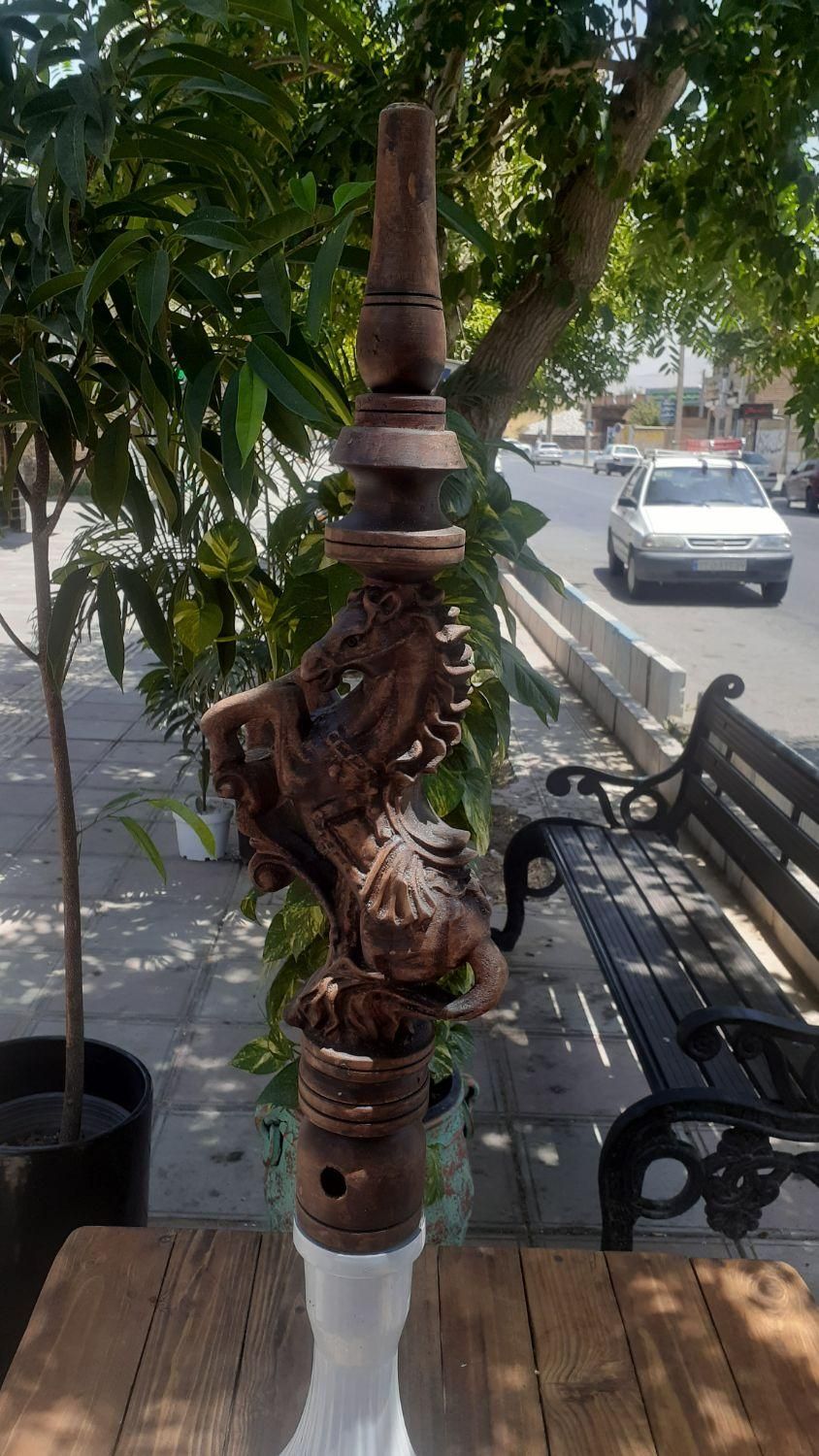 تنه چوب گردو اسب یک متری وقوچ یک متری،|صنایع دستی و سایر لوازم تزئینی|شازند, |دیوار