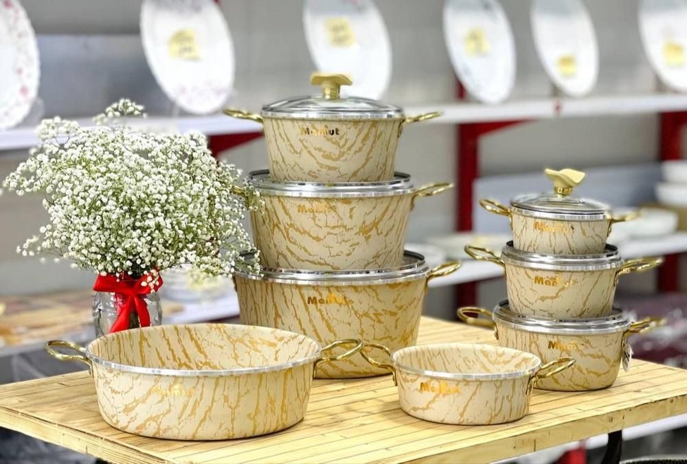 ظروف قابلمه ماموت21پارچه سرویس کامل قابلمه  لاکچری|ظروف پخت‌وپز|یزد, |دیوار