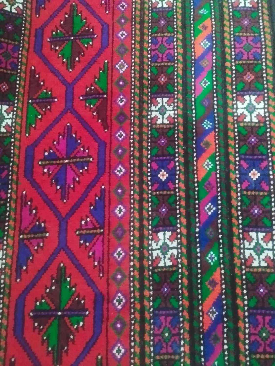 کناره دست بافت عشایری 4 متر طول با 50سانت عرض.|گلیم، جاجیم، گبه|زاهدان, |دیوار