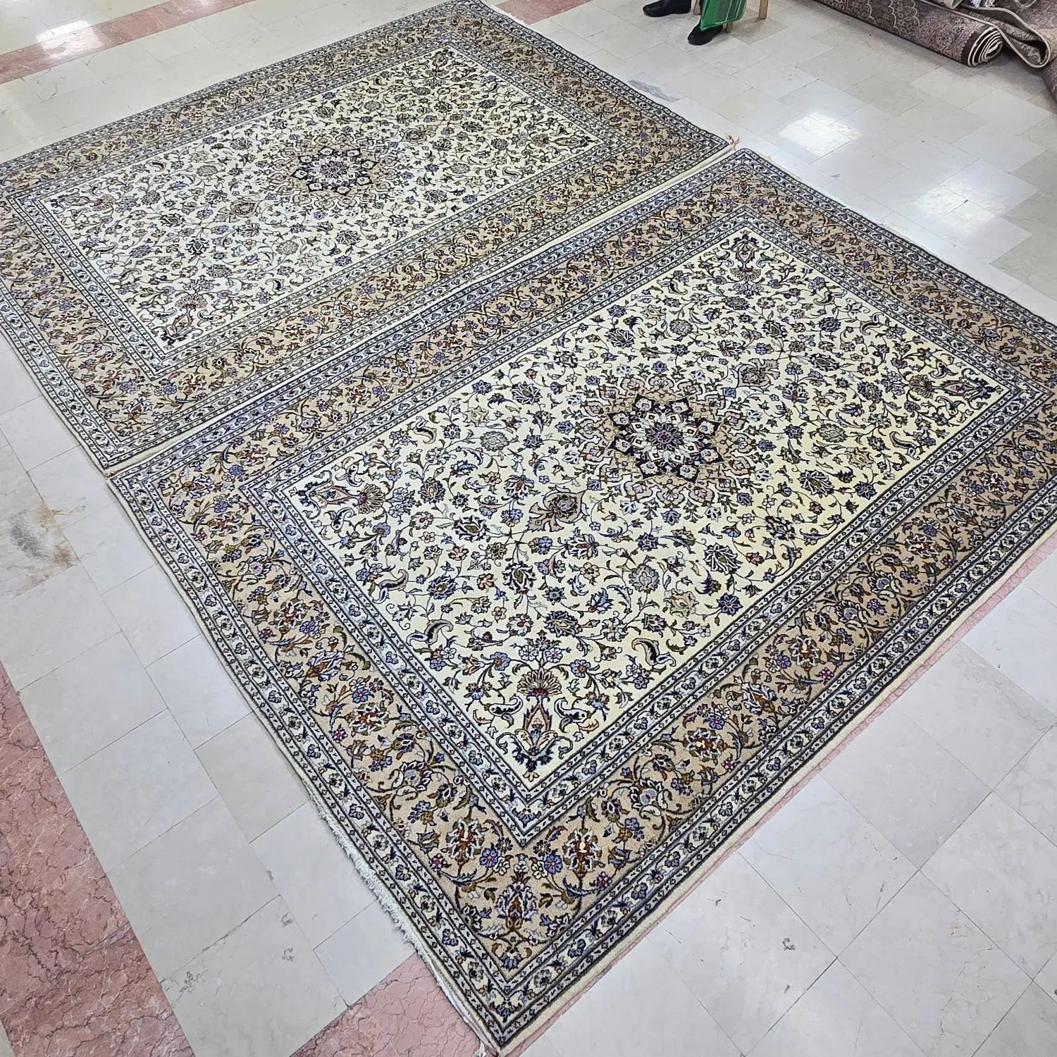 جفت ۶ متری کاشان دستباف طرح بدون‌لچک|فرش|تهران, شیراز|دیوار