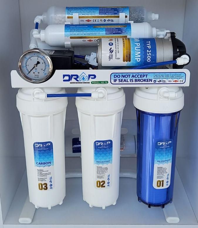 دستگاه تصفیه آب ۷مرحله دراپ HD70 قطعات تایوان اصلی|آب‌سردکن و تصفیه آب|رفسنجان, |دیوار