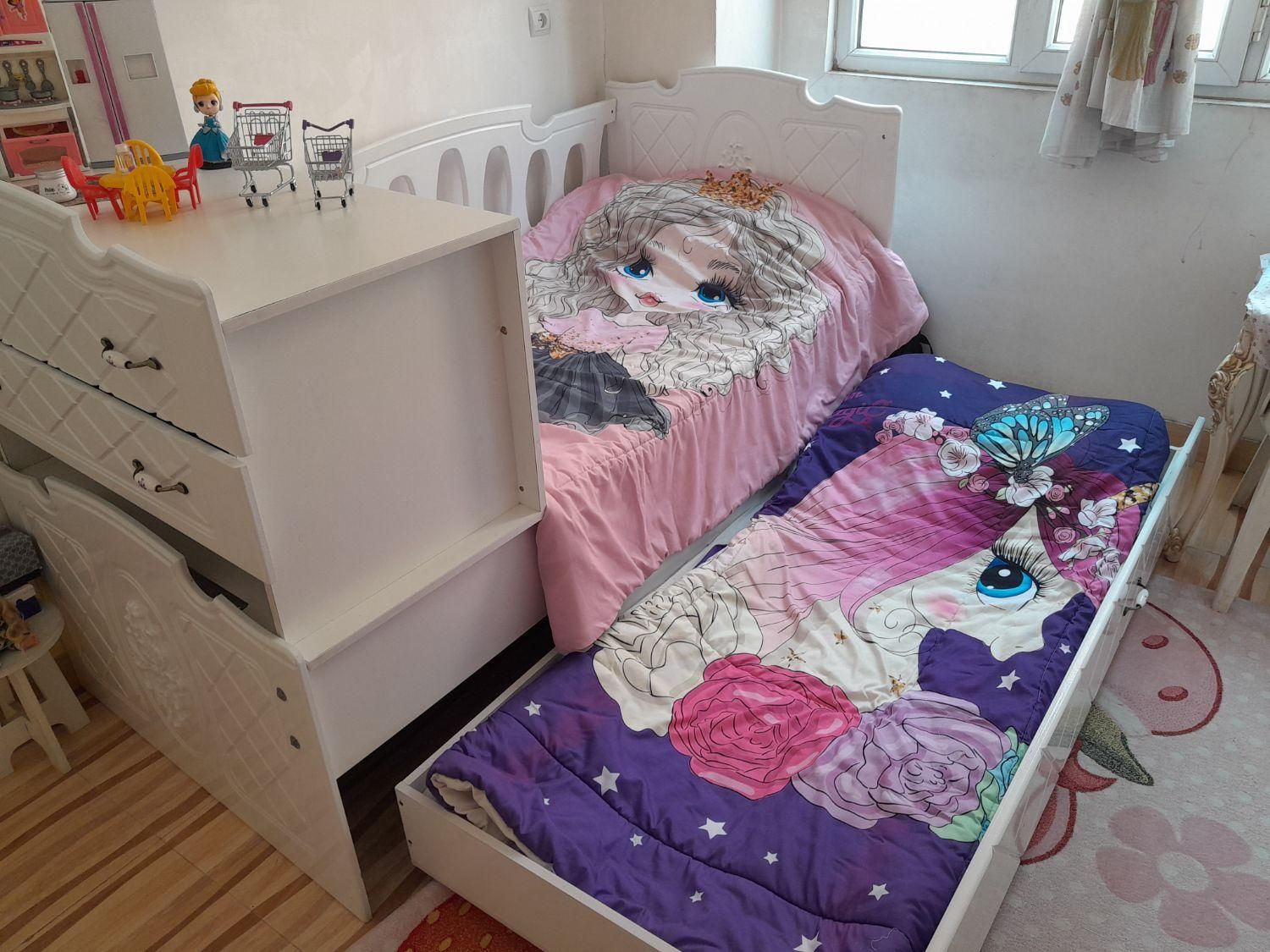 تخت کودک و نوجوان|تخت و سرویس خواب|اسلامشهر, زرافشان|دیوار