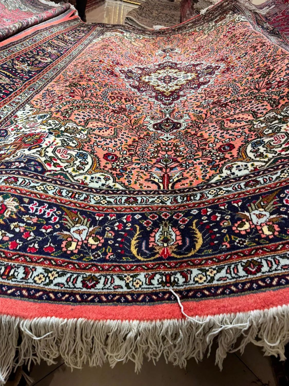 تک۶متری تبریز کرمان قلم زمینه پوست پیازی|فرش|تهران, جهاد|دیوار