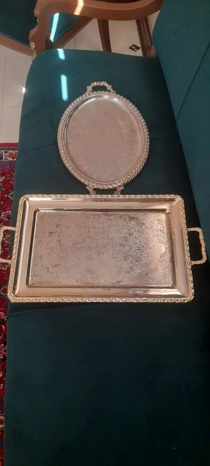 دوعددسینی|صنایع دستی و سایر لوازم تزئینی|اصفهان, عطار نیشابوری|دیوار