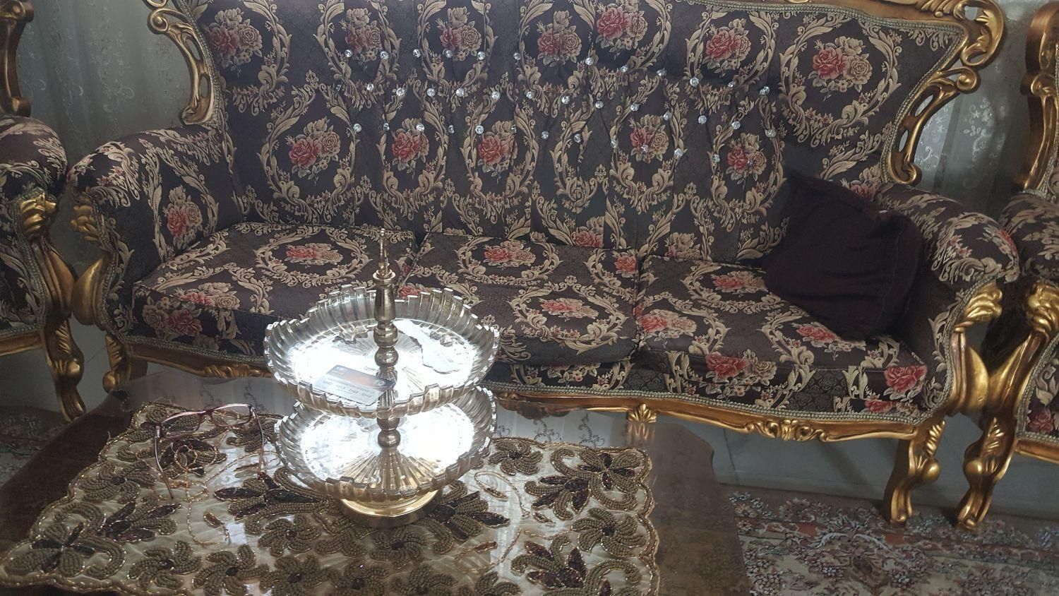 مبل استیل چوب راش|مبلمان خانگی و میز عسلی|اسلام‌شهر, |دیوار