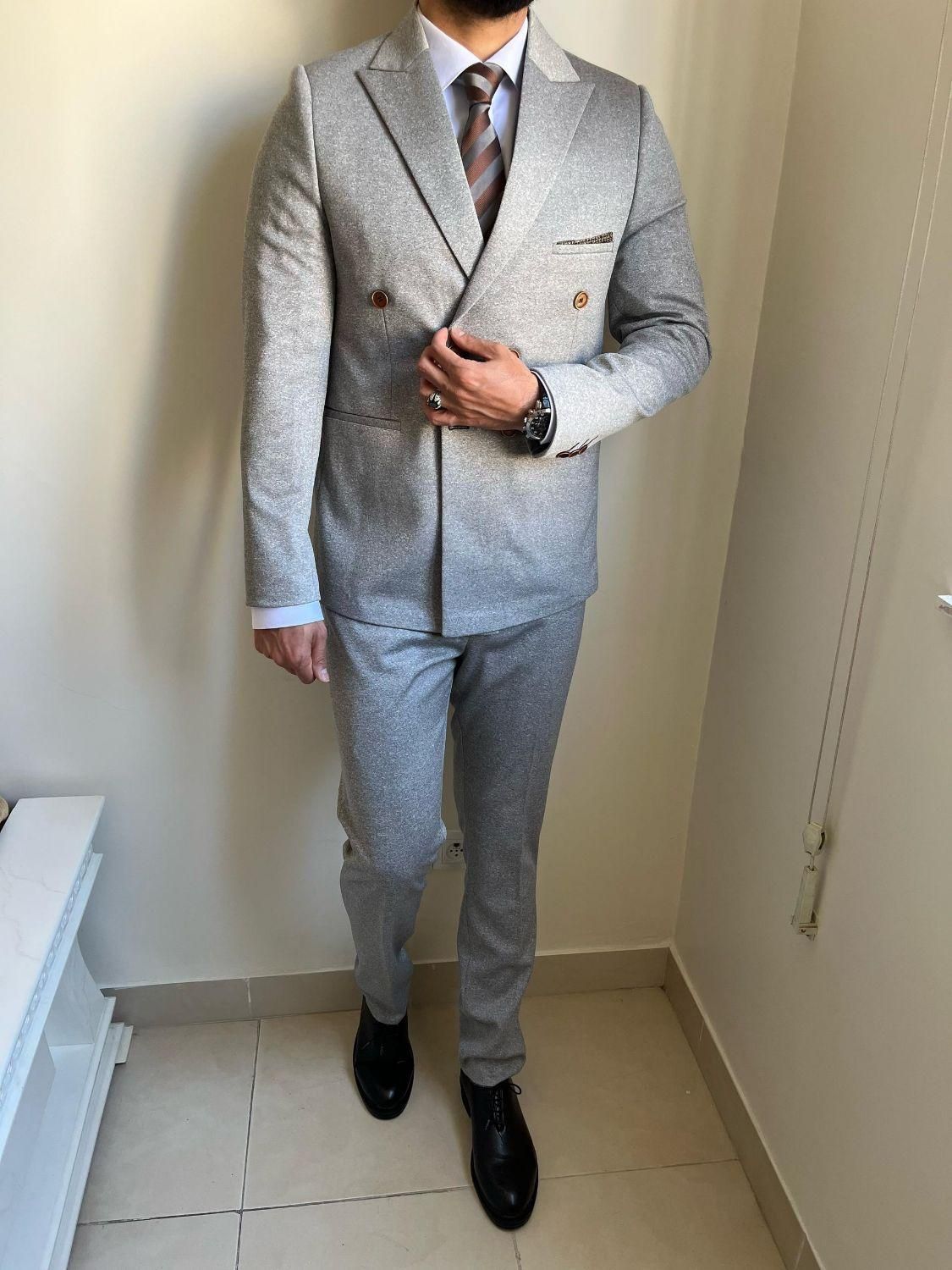 کت شلوار دبل طوسی|لباس|تبریز, |دیوار