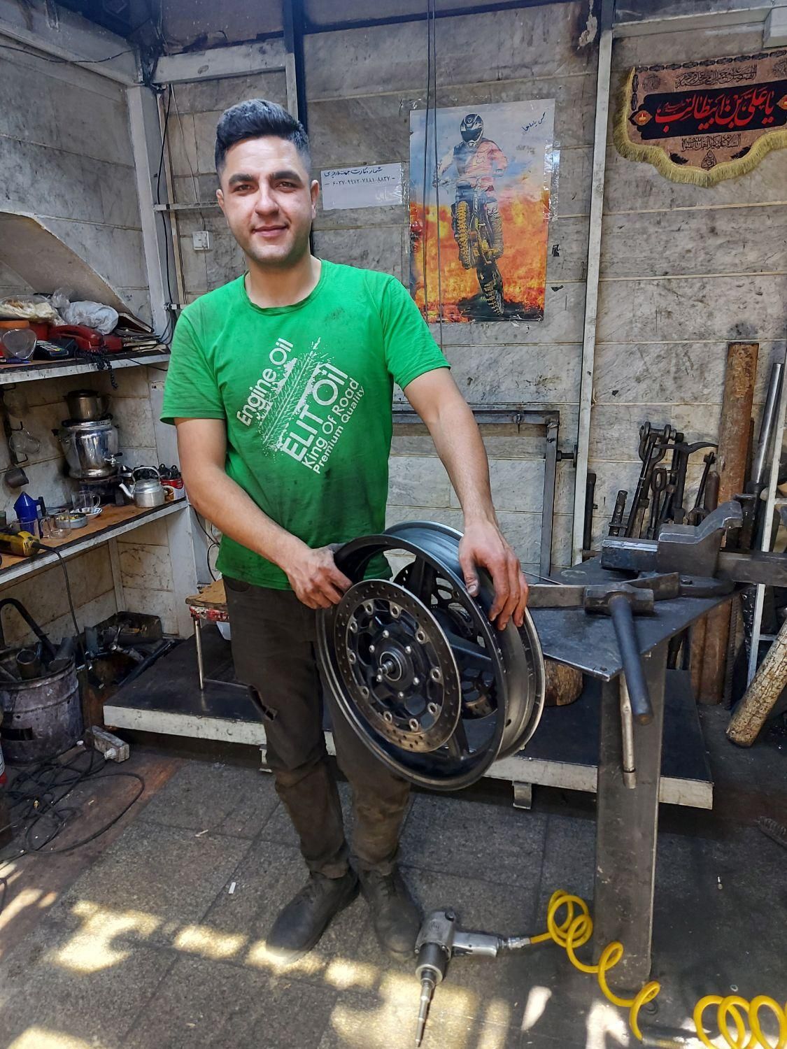 اگزوز سازی موتور  شاسی کشی موتور تابگیری رینگ|خدمات موتور و ماشین|تهران, گمرک|دیوار