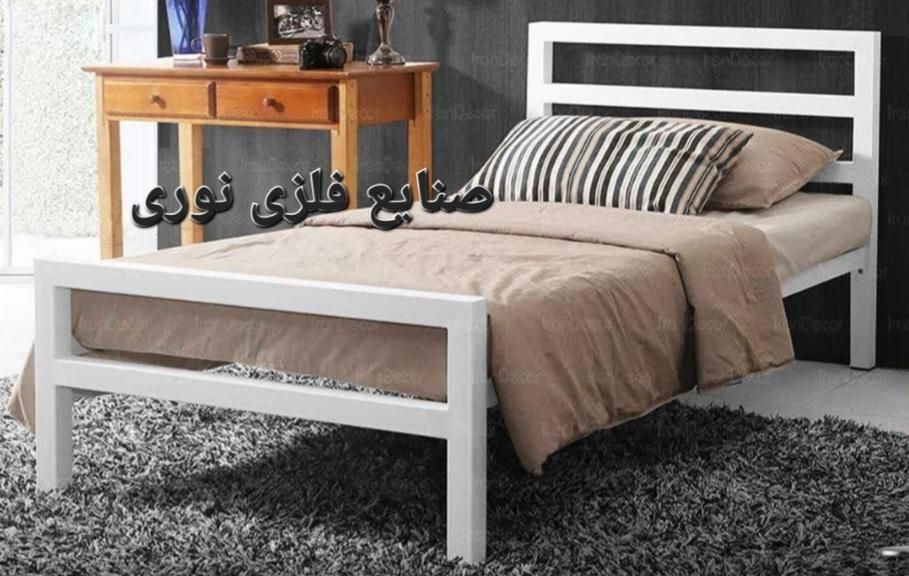 تخت یک نفره فلزی مدل لیندا(تختخواب ۱نفره)|تخت و سرویس خواب|مشهد, خواجه ربیع|دیوار