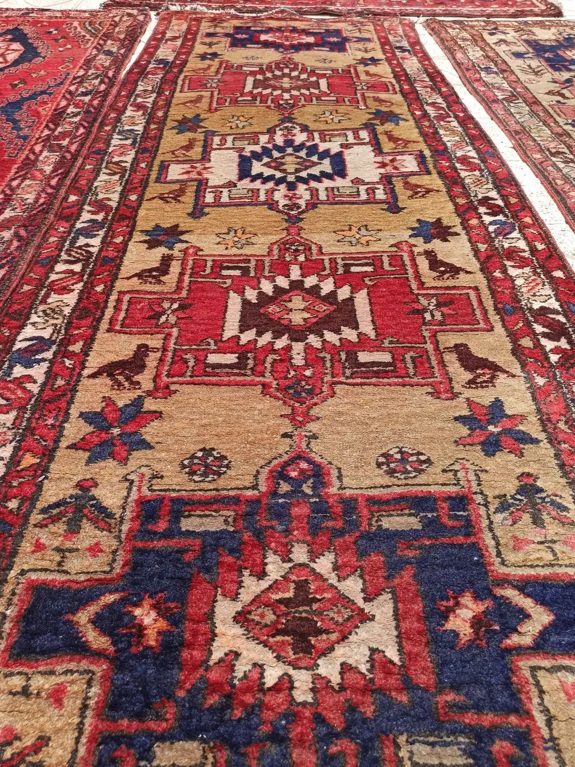 کناره دستبافت قدیمی|فرش|تبریز, |دیوار