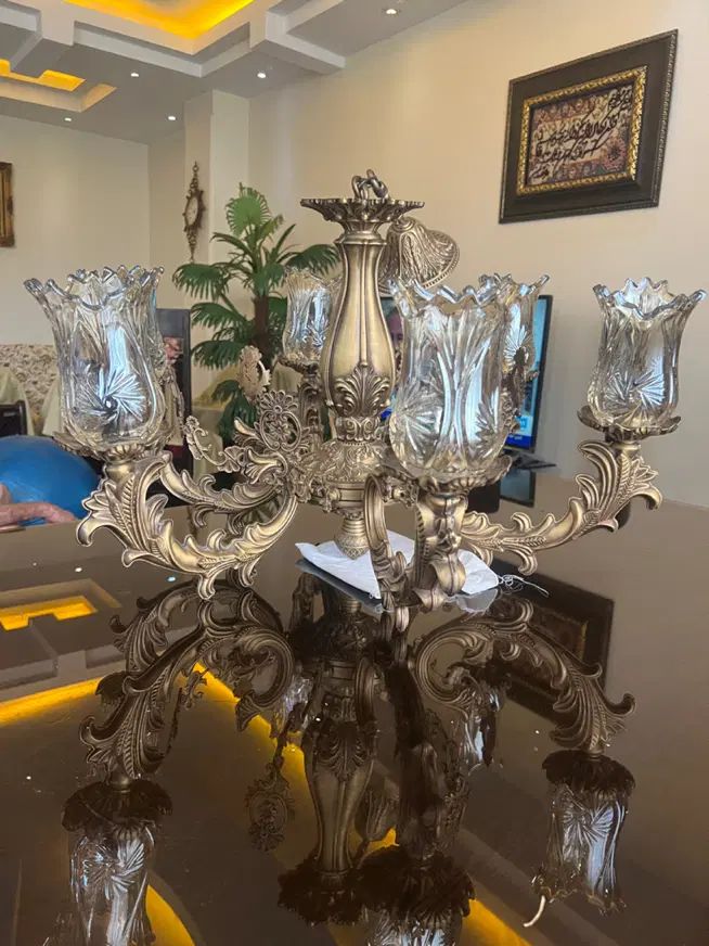 ۲ عدد لوستر برنج|لوستر و چراغ آویز|تهران, مرزداران|دیوار