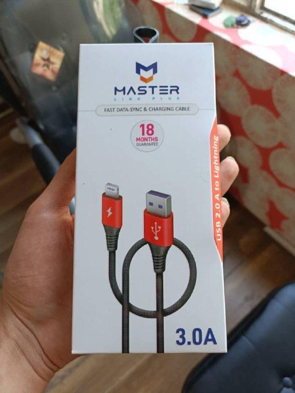 کابل شارژ USB به Lightening برند MASTER|لوازم جانبی موبایل و تبلت|تهران, توحید|دیوار