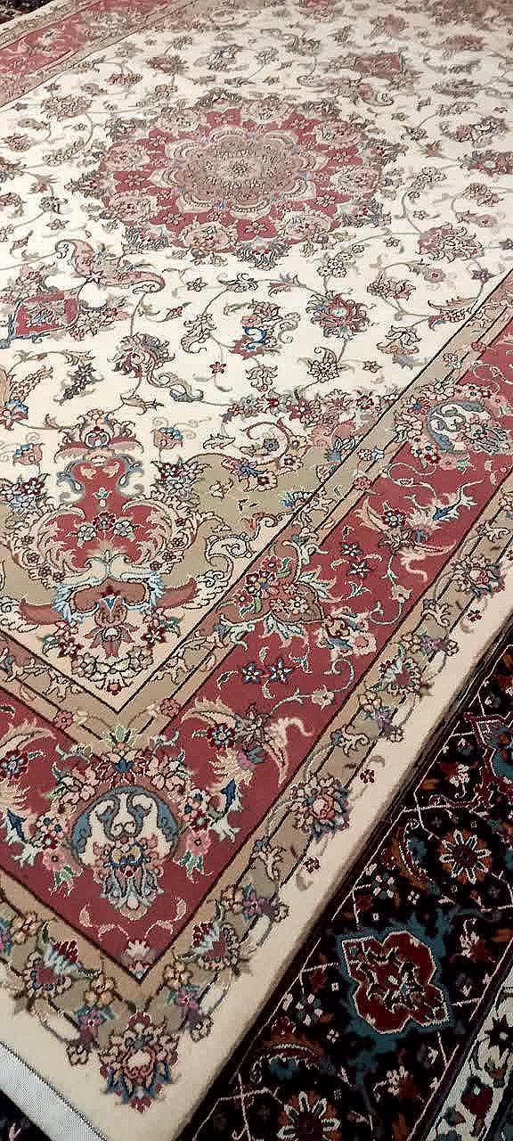 جفت فرش دستباف پشم و ابریشم ۶ متری نو|فرش|تهران, ابوذر (منطقه ۱۵)|دیوار