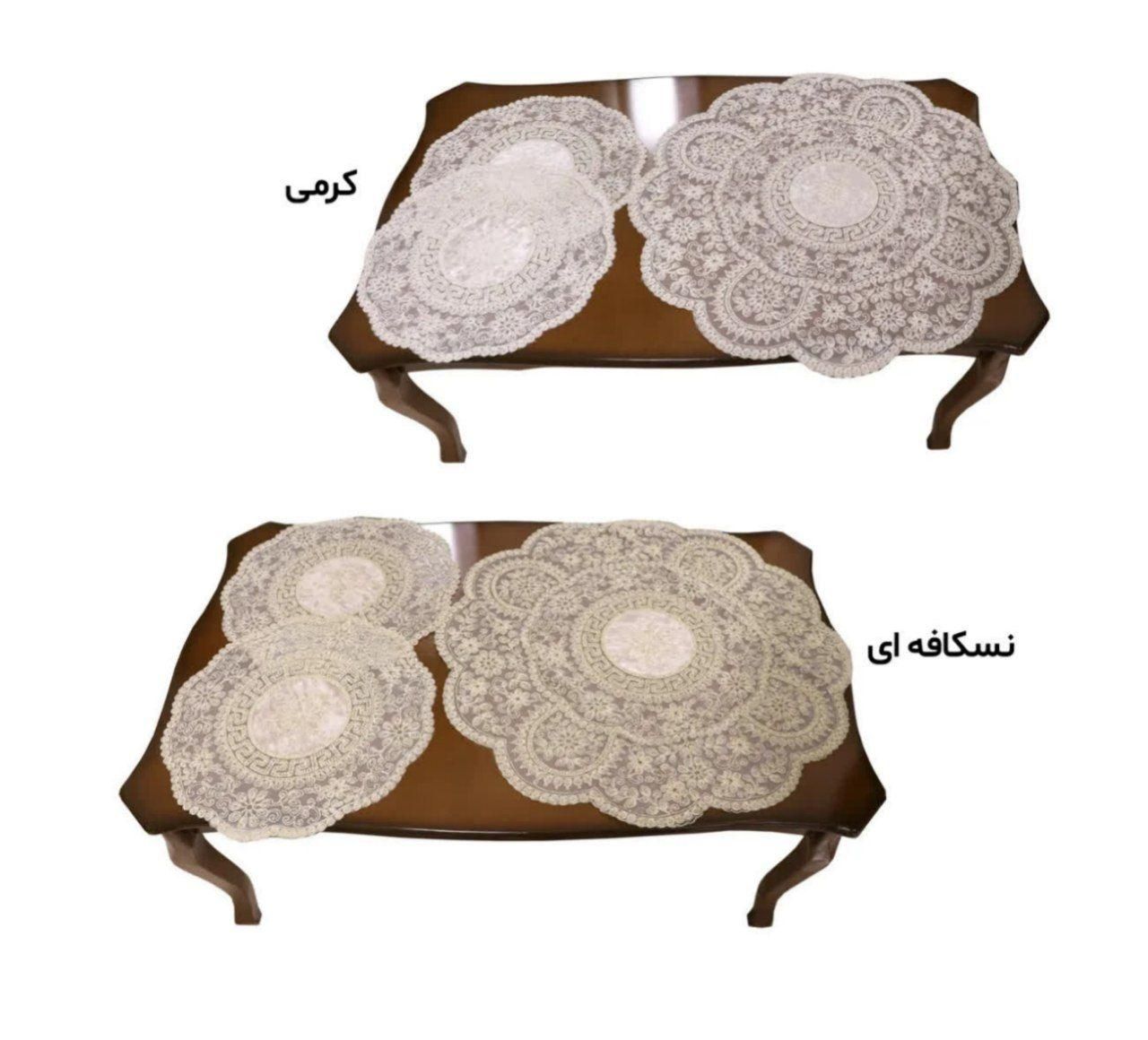 رومیزی ست و تکی دانتل|پرده، رانر، رومیزی|قم, نیروگاه|دیوار