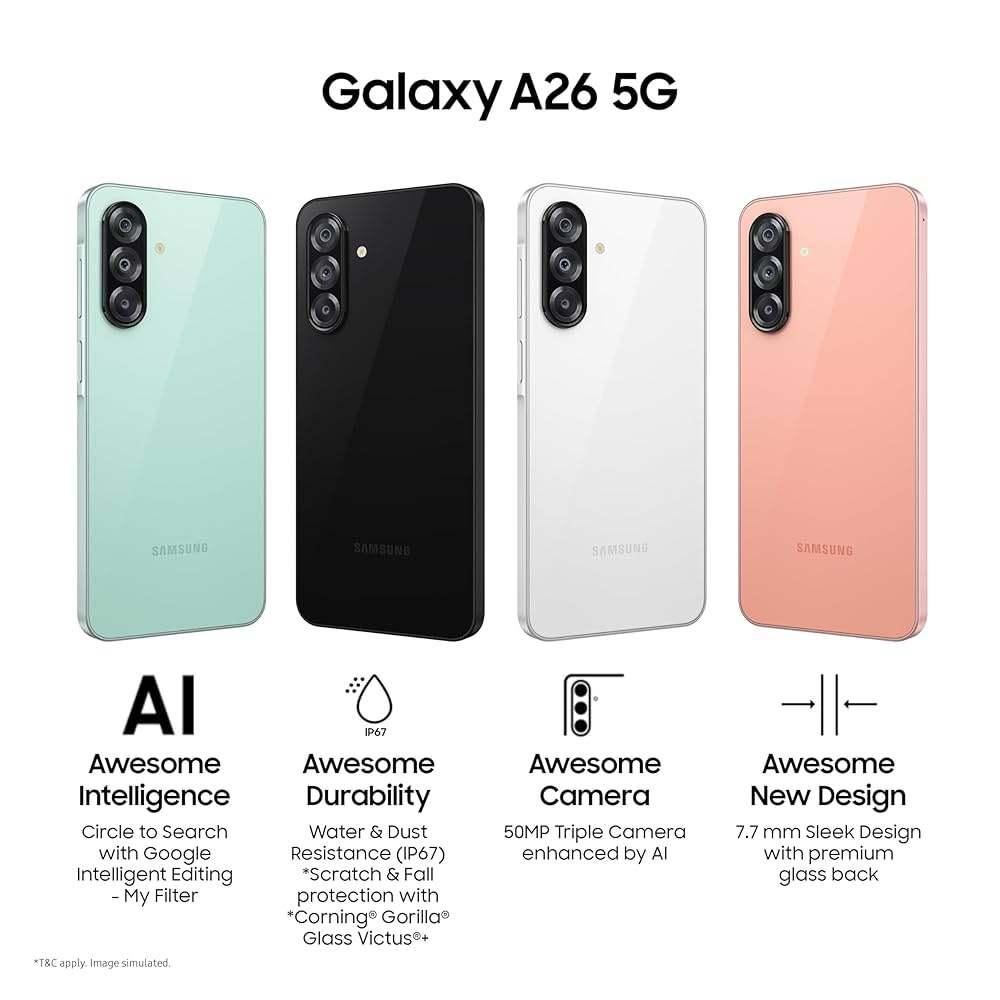 A26 256G اقساط ۳تا۱۸ماهه بدون.پیش.پرداخت|موبایل|اصفهان, احمدآباد|دیوار