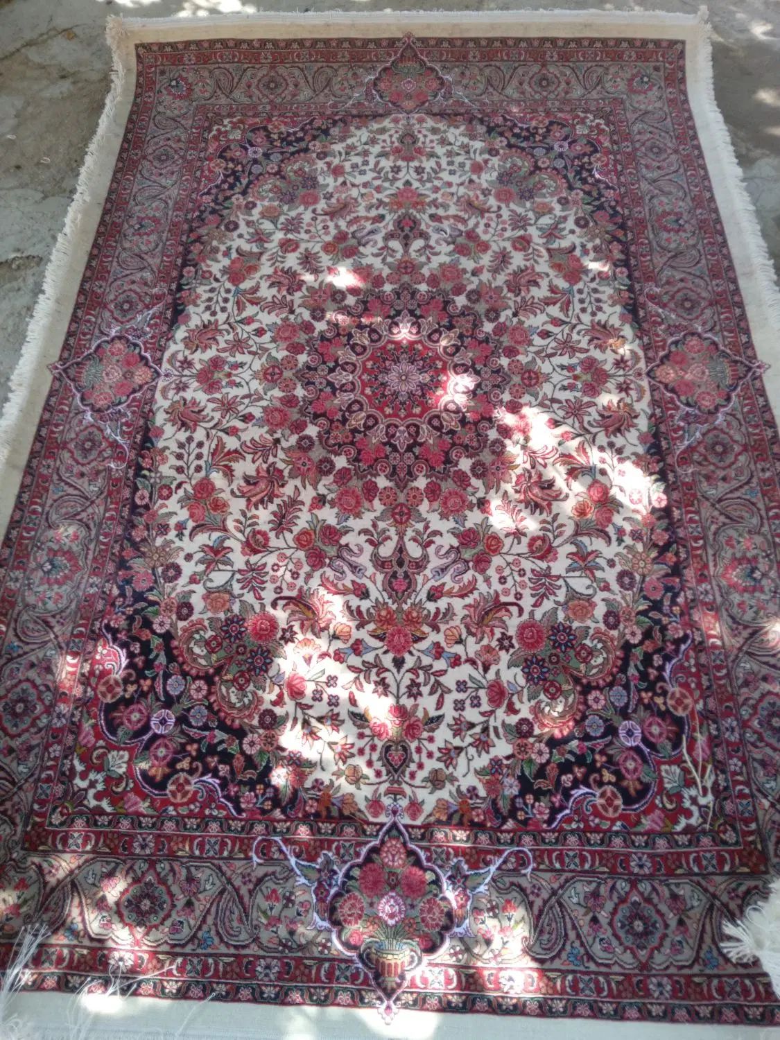 دو قالیچه دست بافت طول ۲۲۶ در عرض ۱۵۶ سانتیمتر|فرش|شاهین دژ, |دیوار