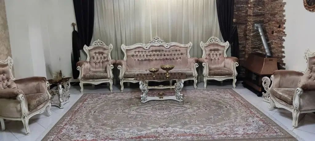 سرویس مبلمان ۹نفره کاملا سالم|مبلمان خانگی و میز عسلی|کرج, شهرک اوج|دیوار
