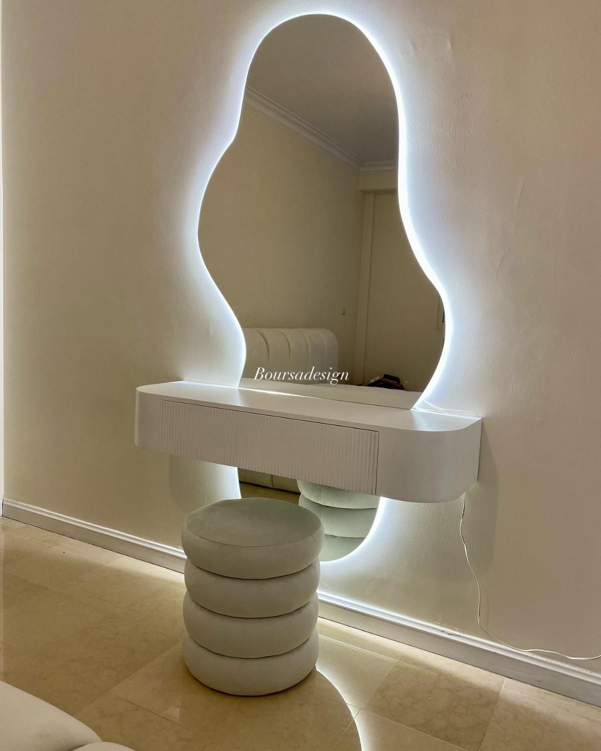 اینه قدی دفرمه بکلایت کنسول شلف|آینه|تهران, صادقیه|دیوار