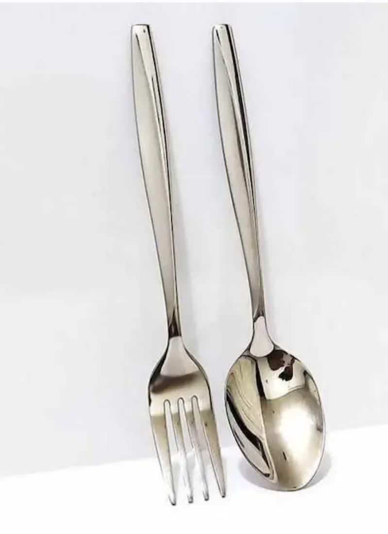 قاشق چنگال دهنه اروپایی جدید طلایی نقره ای120پارچه|ظروف سرو و پذیرایی|یزد, |دیوار