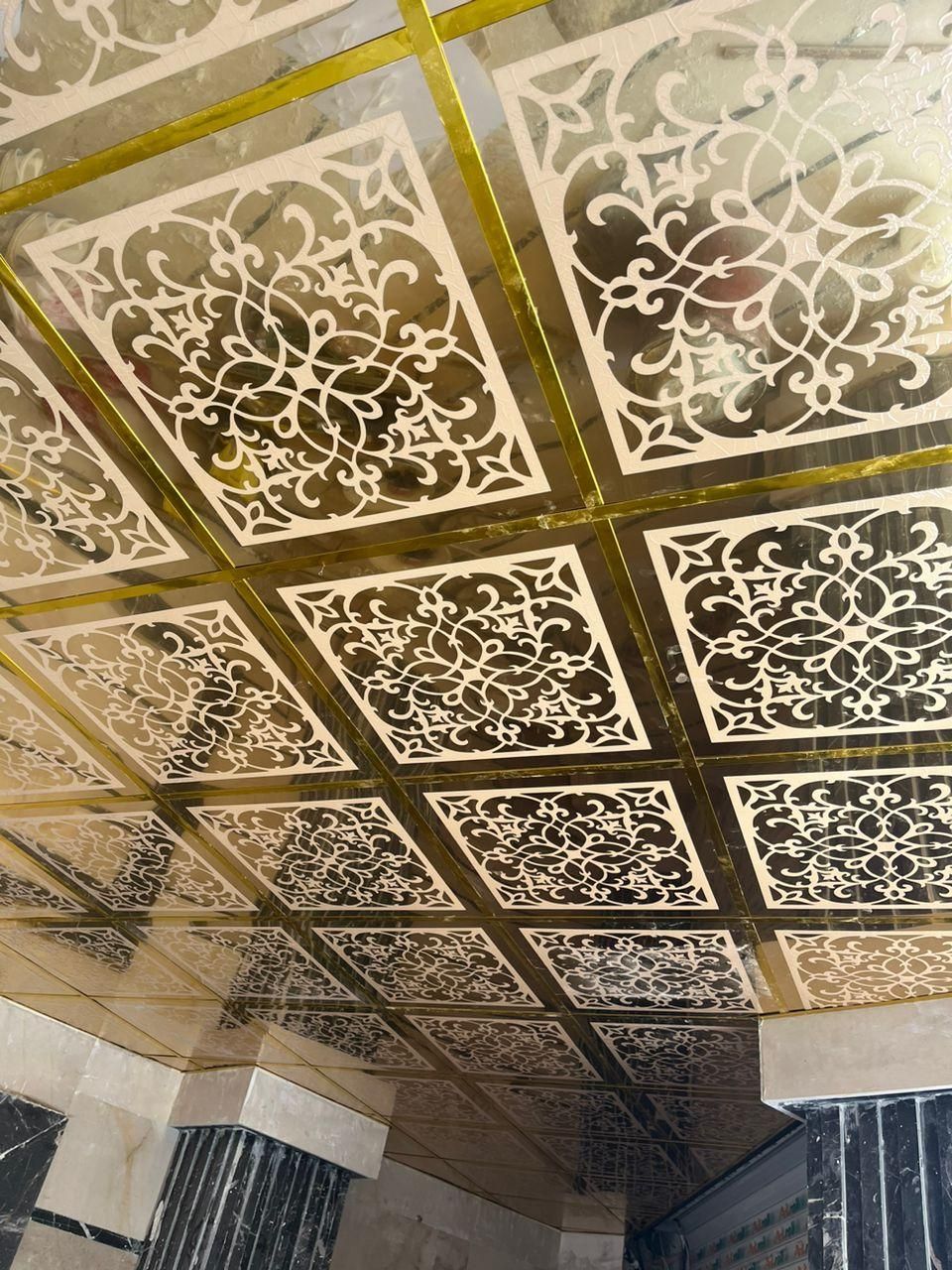 تایل معرق مولتی استایل طلق سی ان سی cnc سقف کاذب|مصالح و تجهیزات ساختمان|تهران, باغ خزانه|دیوار
