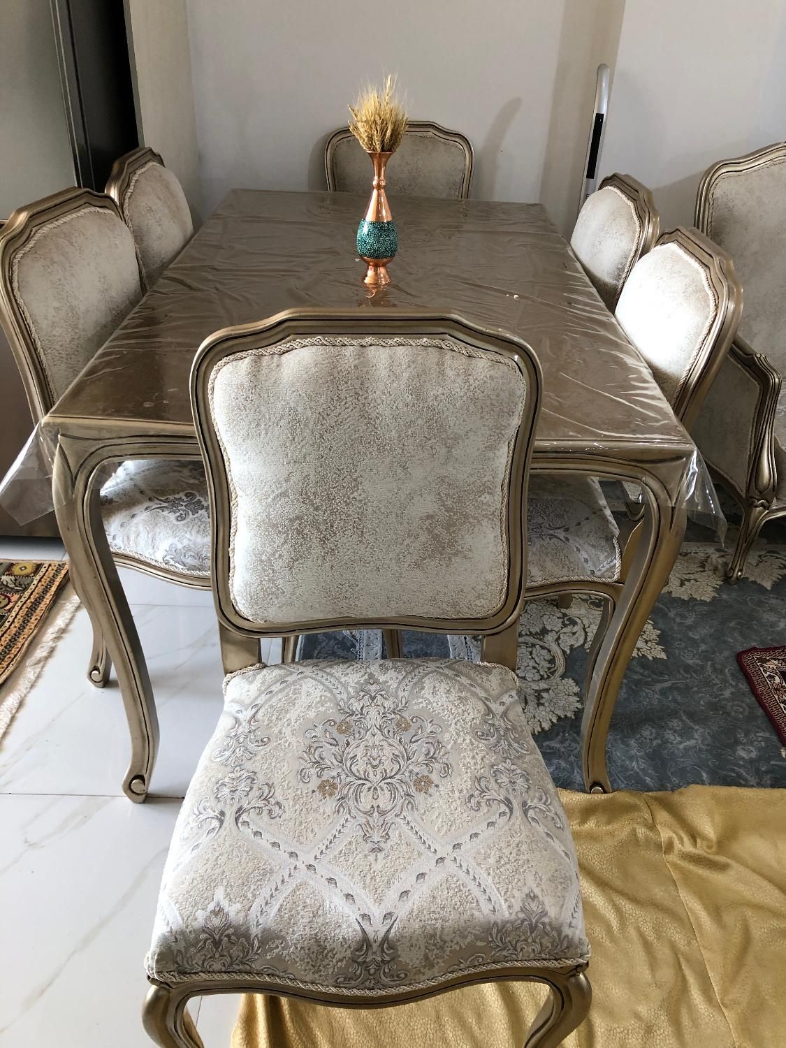 نهار خوری شش نفره|میز و صندلی غذاخوری|پاکدشت, شهرک انقلاب|دیوار