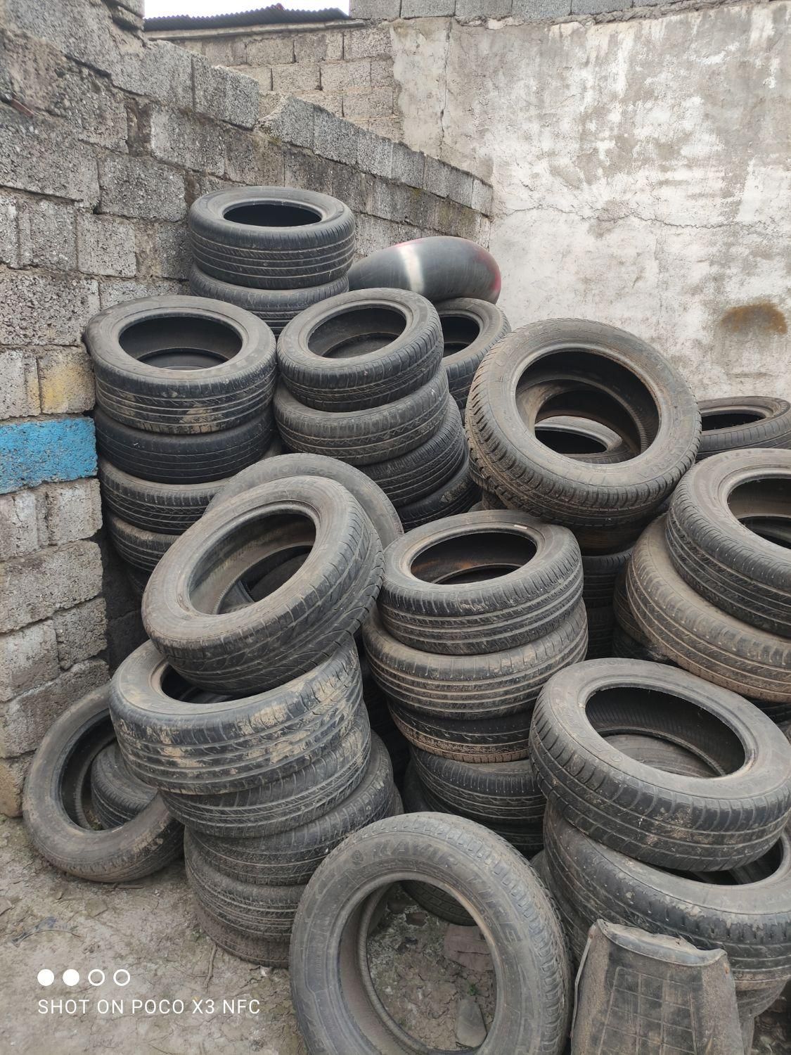 لاستیک استوک ۷۰/۸۰درصد اج دار|قطعات یدکی و لوازم جانبی|رشت, آتشگاه|دیوار