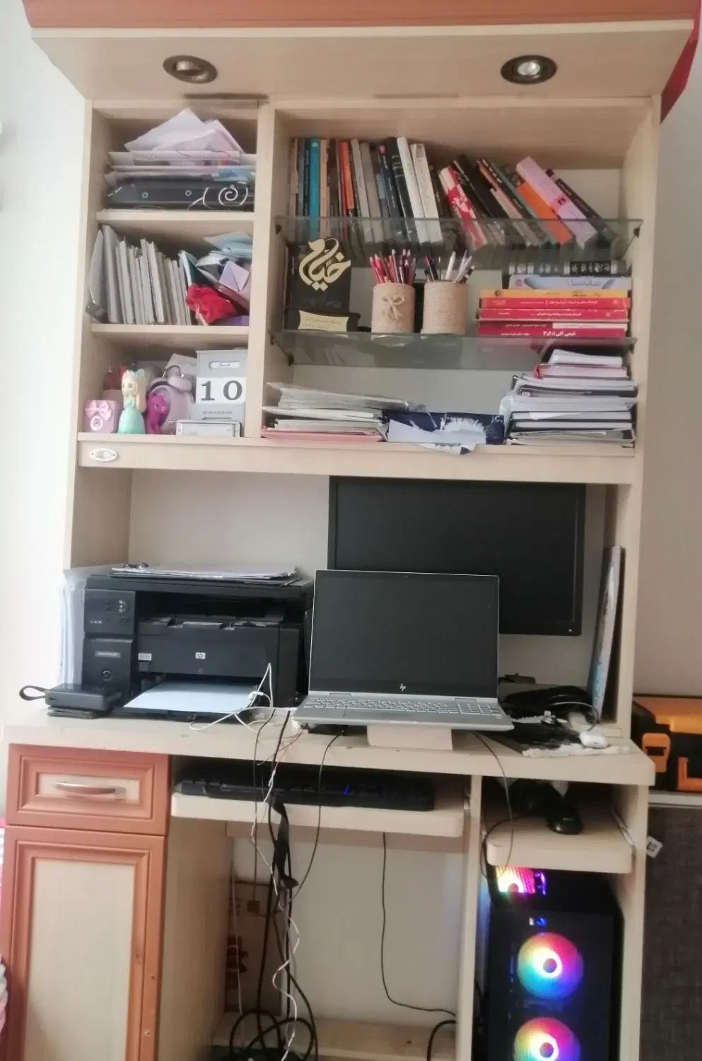 کتابخانه و میز کامپیوتر|میز تحریر و کامپیوتر|تهران, سلسبیل شمالی|دیوار