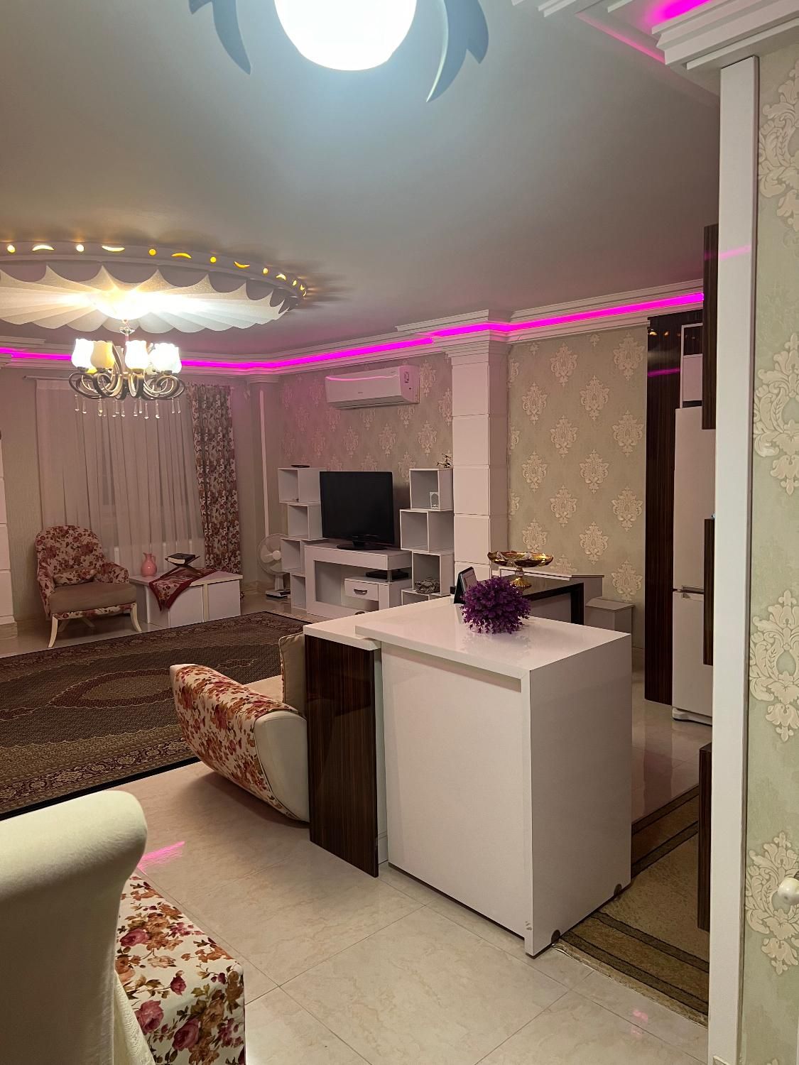 مبل جلو مبلی 6عسلی میزتلویزیون والون پرده میزنهار|مبلمان خانگی و میز عسلی|آستانه اشرفیه, |دیوار